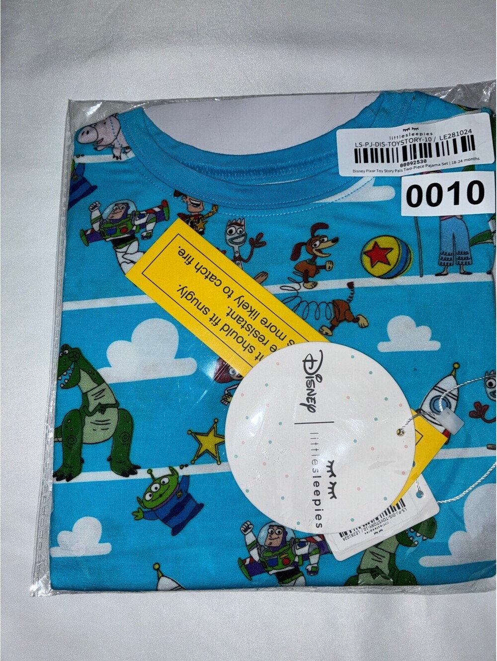 Little Sleepies Toy Story Long Sleeve Set 18/24M NIB